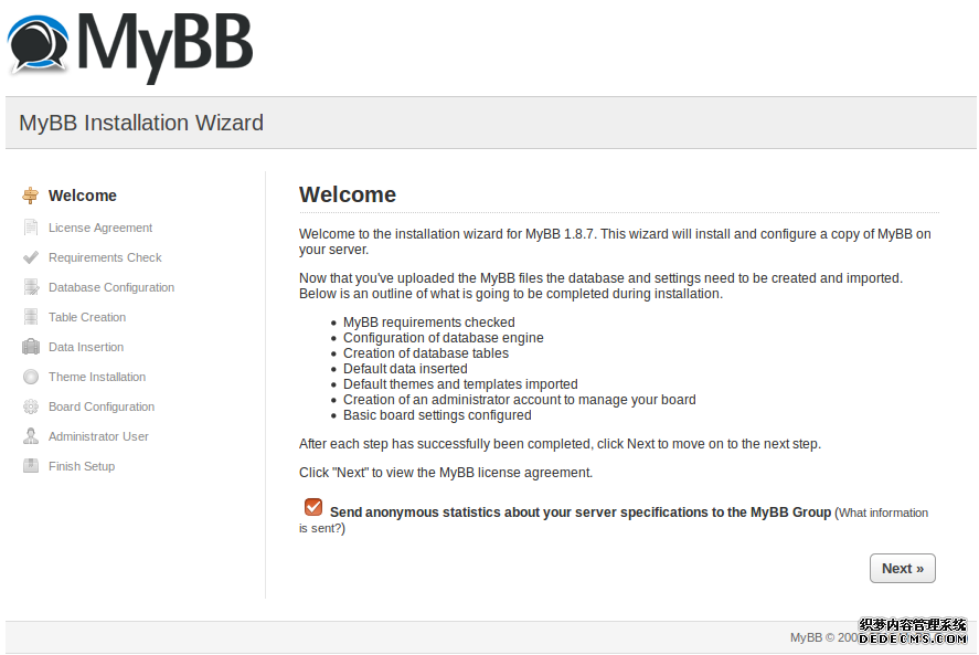 Ubuntu 16.04安装MyBB论坛系统